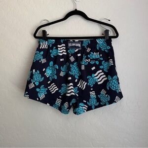 Vilebrequin x Plastic Odyssey Men's *RARE* Turtle Print Swim Shorts Navy Large
